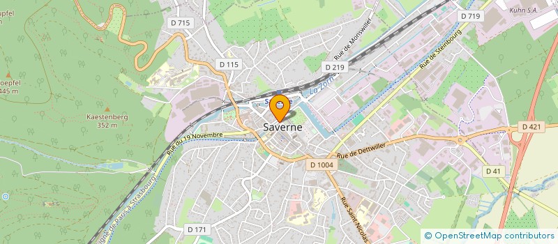 localisation de l'entreprise AUTO-ECOLE CONDUITE ACTUELLE à SAVERNE