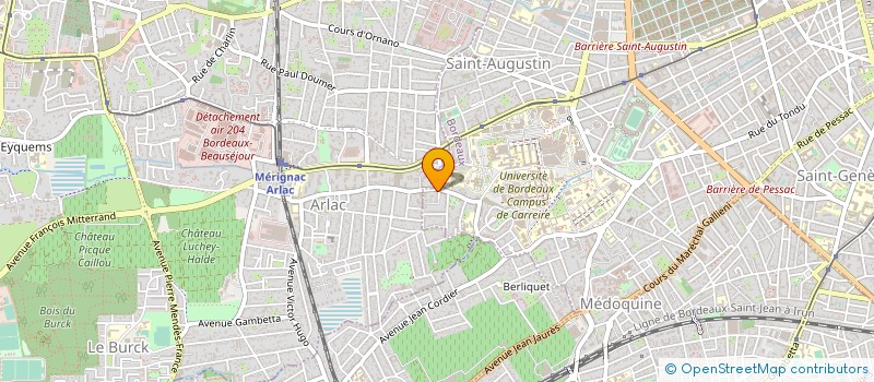 localisation de l'entreprise AUTO-ECOLE CONDUITE SECURITE ROUTIERE à BORDEAUX