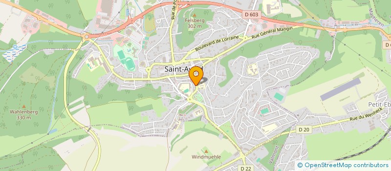 localisation de l'entreprise AUTO ECOLE CONTACT  SAINT-AVOLD