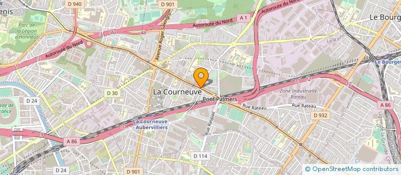 localisation de l'entreprise AUTO ECOLE CONVENTION à LA COURNEUVE