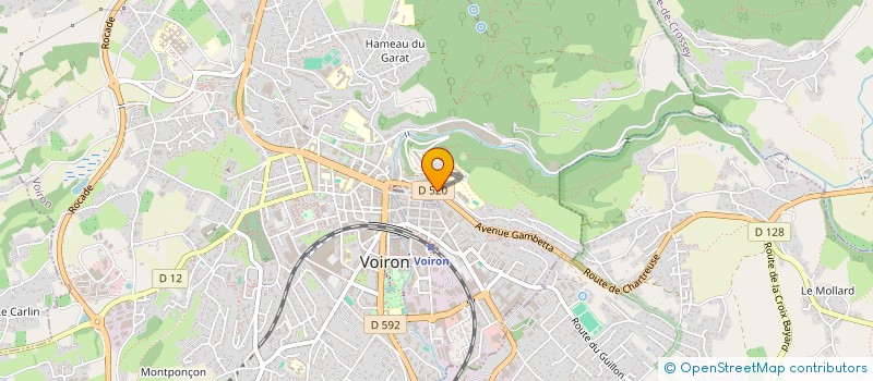 localisation de l'entreprise AUTO ECOLE CORINE  VOIRON