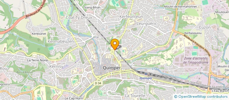 localisation de l'entreprise AUTO ECOLE COSSEC MASSE à QUIMPER