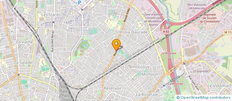 localisation de l'entreprise AUTO ECOLE CROIX DAURADE à TOULOUSE