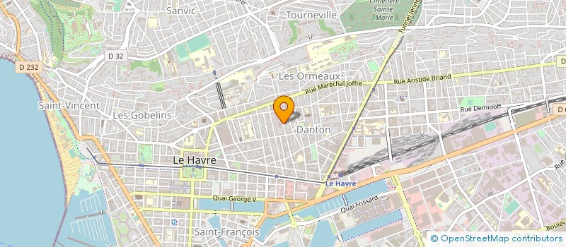 localisation de l'entreprise AUTO ECOLE D'INGOUVILLE à LE HAVRE