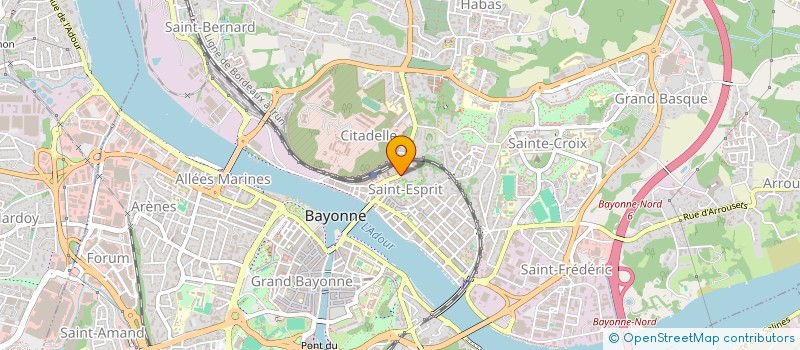 localisation de l'entreprise AUTO ECOLE DA COSTA à BAYONNE