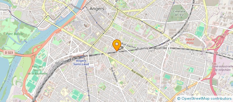 localisation de l'entreprise AUTO ECOLE DAVID D'ANGERS à ANGERS
