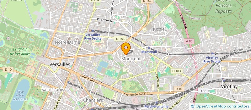 localisation de l'entreprise AUTO-ECOLE DE BALZAC à VERSAILLES