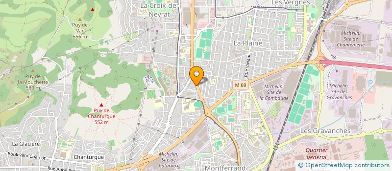 localisation de l'entreprise AUTO ECOLE DE CLEMENTEL  CLERMONT-FERRAND