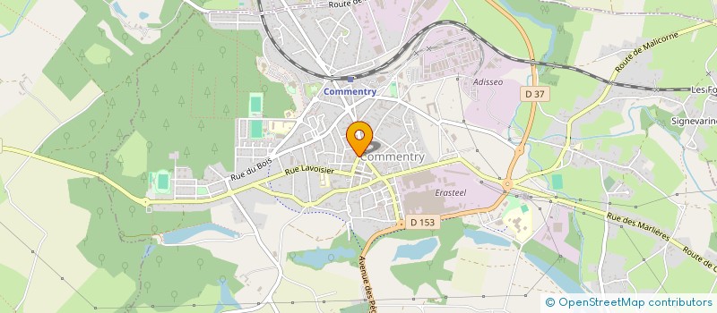 localisation de l'entreprise AUTO ECOLE DE COMMENTRY à COMMENTRY