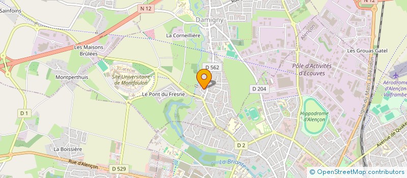localisation de l'entreprise AUTO ECOLE DE DAMIGNY à DAMIGNY