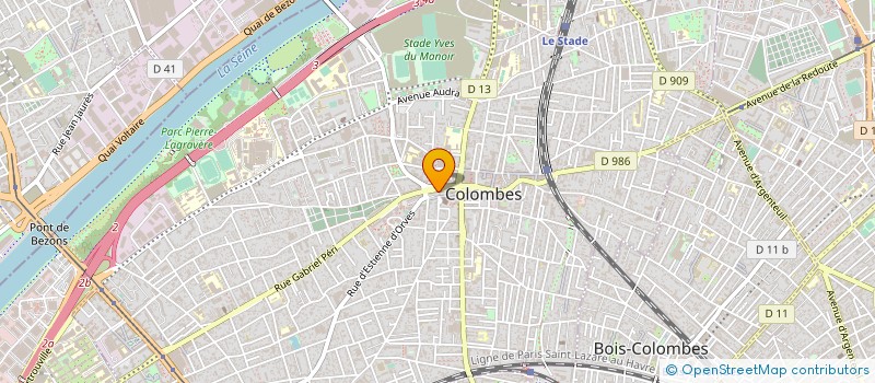 localisation de l'entreprise AUTO ECOLE DE L'EGLISE à COLOMBES