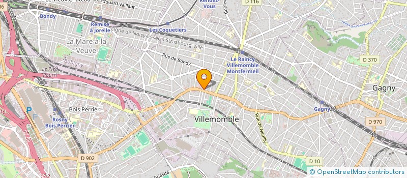 localisation de l'entreprise AUTO-ECOLE DE L'ORANGERIE  VILLEMOMBLE