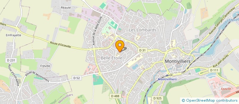 localisation de l'entreprise AUTO-ECOLE DE LA BELLE ETOILE  MONTIVILLIERS