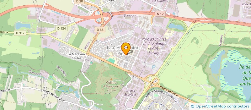 localisation de l'entreprise AUTO-ECOLE DE LA CLEF à ELANCOURT