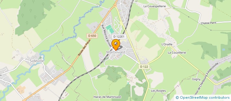 localisation de l'entreprise AUTO-ECOLE DE LA DIVETTE  MARTINVAST