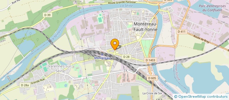 localisation de l'entreprise AUTO ECOLE DE LA GARE à MONTEREAU FAULT YONNE
