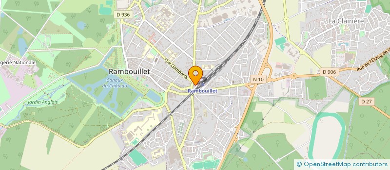 localisation de l'entreprise AUTO ECOLE DE LA GARE à RAMBOUILLET