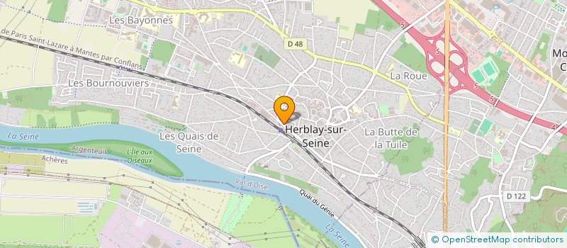 localisation de l'entreprise AUTO ECOLE DE LA GARE  HERBLAY-SUR-SEINE