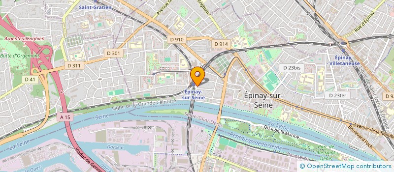 localisation de l'entreprise AUTO ECOLE DE LA GARE à EPINAY-SUR-SEINE
