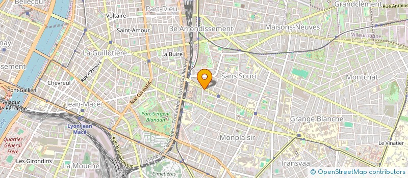 localisation de l'entreprise AUTO ECOLE DE LA MANUFACTURE  LYON