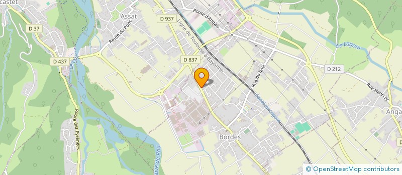 localisation de l'entreprise AUTO ECOLE DE LA PLAINE  BORDES