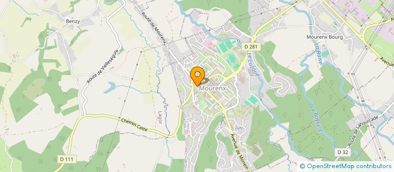 localisation de l'entreprise AUTO ECOLE DE LA POSTE  MOURENX