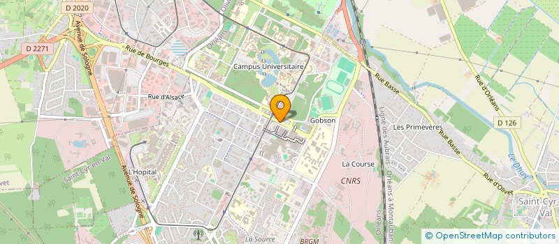 localisation de l'entreprise AUTO ECOLE DE LA SOURCE à ORLEANS