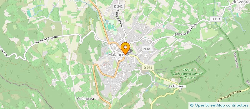 localisation de l'entreprise AUTO ECOLE DE MALAUCENE  MALAUCENE