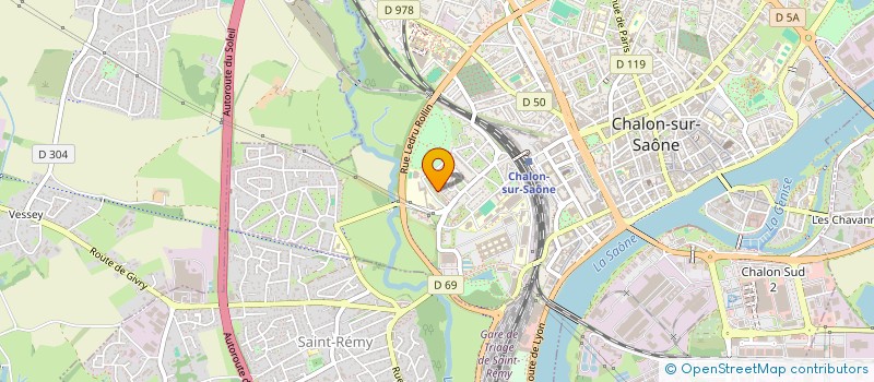 localisation de l'entreprise AUTO ECOLE DE PONTUS DE TYARD à CHALON-SUR-SAONE