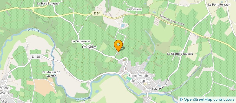 localisation de l'entreprise AUTO-ECOLE DE RABLAY à BELLEVIGNE-EN-LAYON
