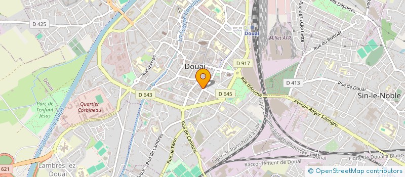 localisation de l'entreprise AUTO ECOLE DE SAINT AUBERT à DOUAI