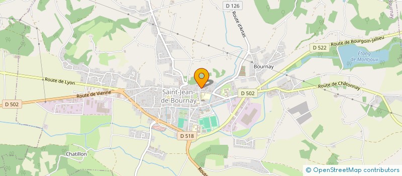 localisation de l'entreprise AUTO-ECOLE DE ST JEAN  SAINT-JEAN-DE-BOURNAY