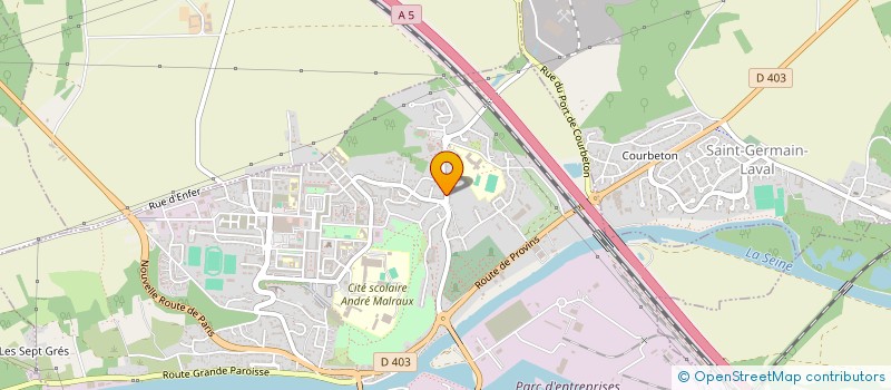 localisation de l'entreprise AUTO ECOLE DE THOMERY  THOMERY