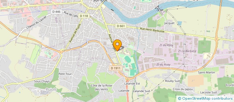 localisation de l'entreprise AUTO-ECOLE DELPHINE  VILLENEUVE SUR LOT