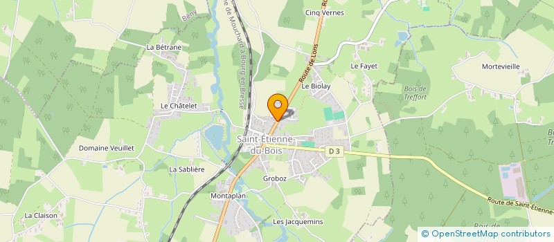 localisation de l'entreprise AUTO-ECOLE DES 3 MONTS  SAINT-ETIENNE-DU-BOIS