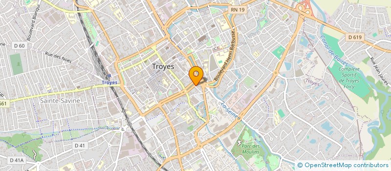 localisation de l'entreprise AUTO ECOLE DES 3 SEINE  TROYES