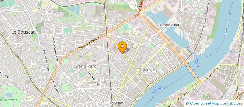 localisation de l'entreprise AUTO ECOLE DES 4 PAVILLONS à BORDEAUX