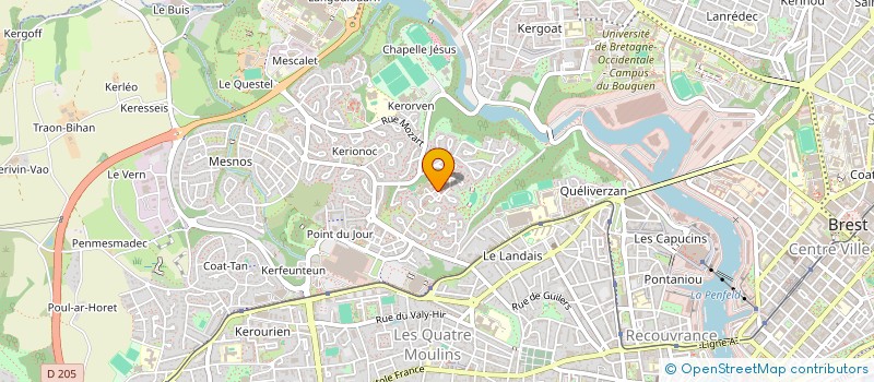 localisation de l'entreprise AUTO ECOLE DES ABERS à BREST