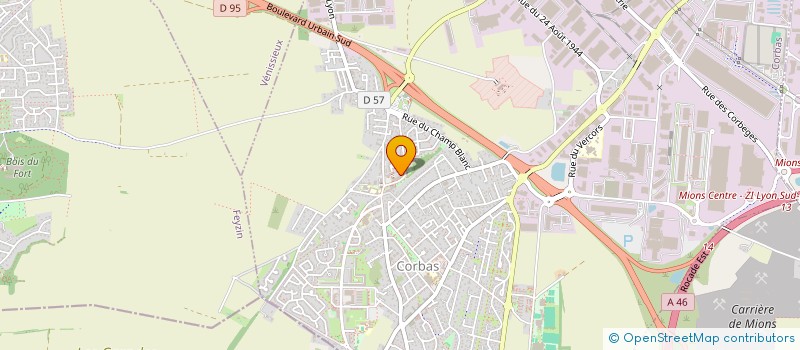 localisation de l'entreprise AUTO-ECOLE DES ARCADES à CORBAS