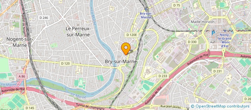 localisation de l'entreprise AUTO ECOLE DES BORDS DE MARNE à BRY-SUR-MARNE