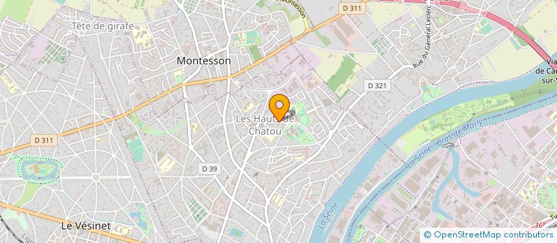localisation de l'entreprise AUTO ECOLE DES HAUTS DE CHATOU à CHATOU