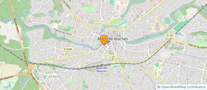 localisation de l'entreprise AUTO ECOLE DES LANDES  MONT-DE-MARSAN