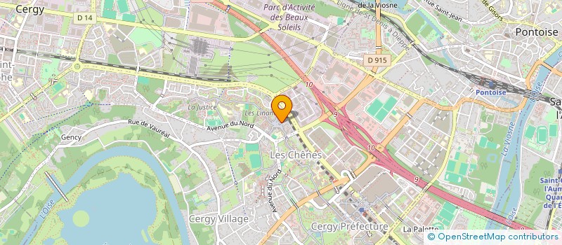 localisation de l'entreprise AUTO ECOLE DES LINANDES  CERGY