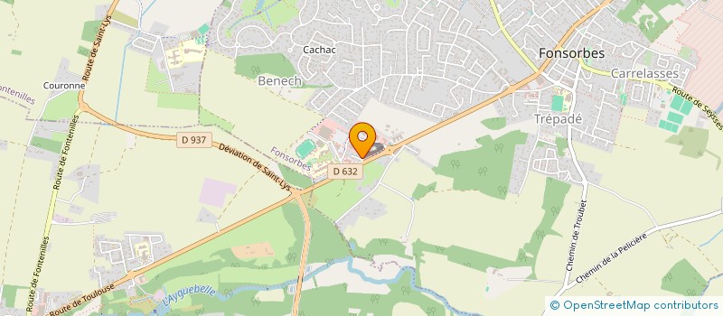 localisation de l'entreprise AUTO ECOLE DES PYRENEES  FONSORBES