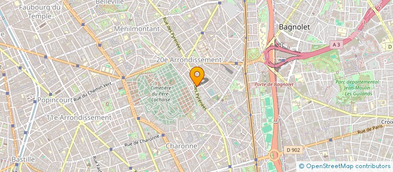 localisation de l'entreprise AUTO ECOLE DES PYRENEES à PARIS