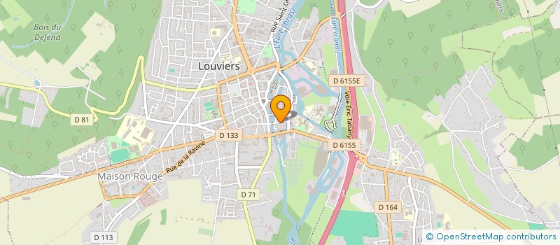 localisation de l'entreprise AUTO ECOLE DES QUATRE MOULINS à LOUVIERS