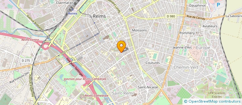 localisation de l'entreprise AUTO-ECOLE DES SACRES  REIMS