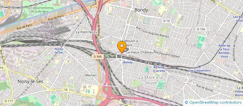 localisation de l'entreprise AUTO-ECOLE DRIVE UP  BONDY