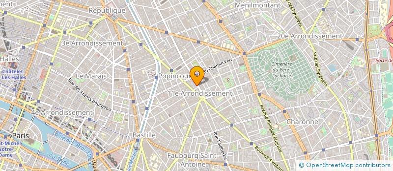 localisation de l'entreprise AUTO ECOLE DU 11  PARIS