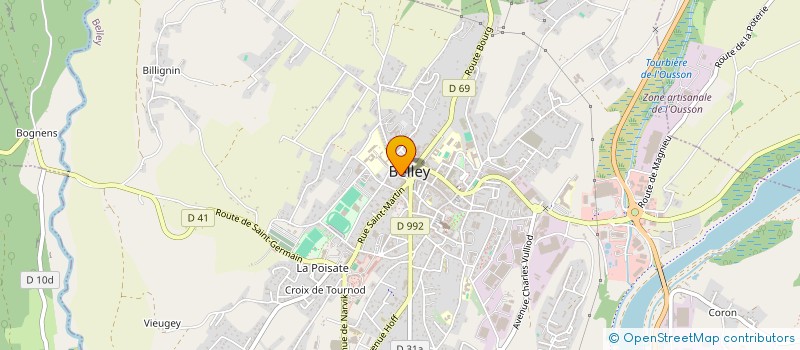 localisation de l'entreprise AUTO ECOLE DU BAS BUGEY à BELLEY